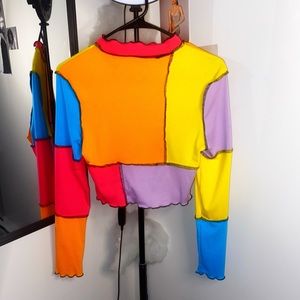 Multicolor Turtleneck Shirt